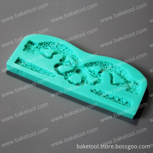 Hign quality Flower veined shape silicone mold fondant decoration for cake decoration